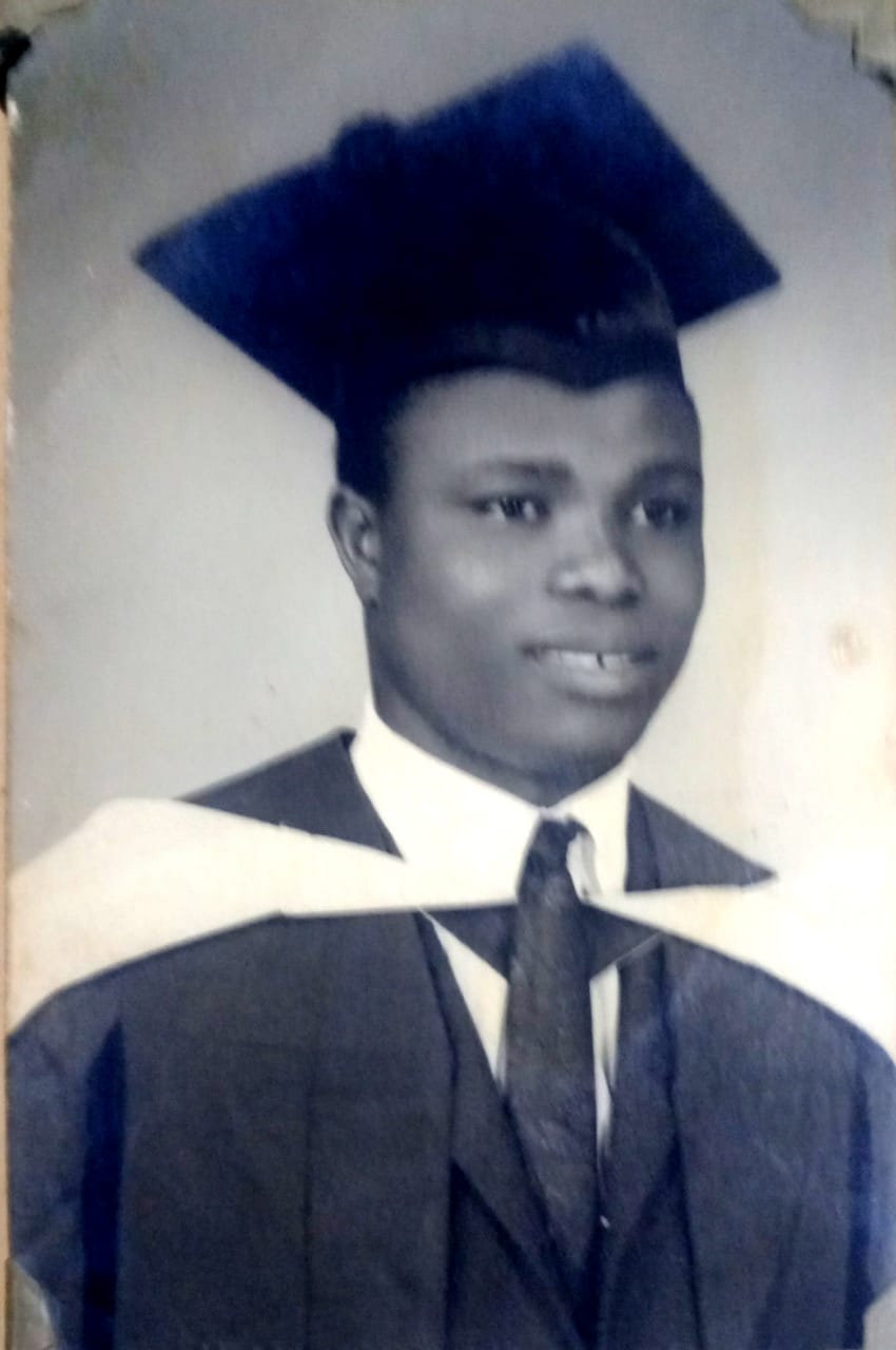 Eghosa Osagie in graduation gown