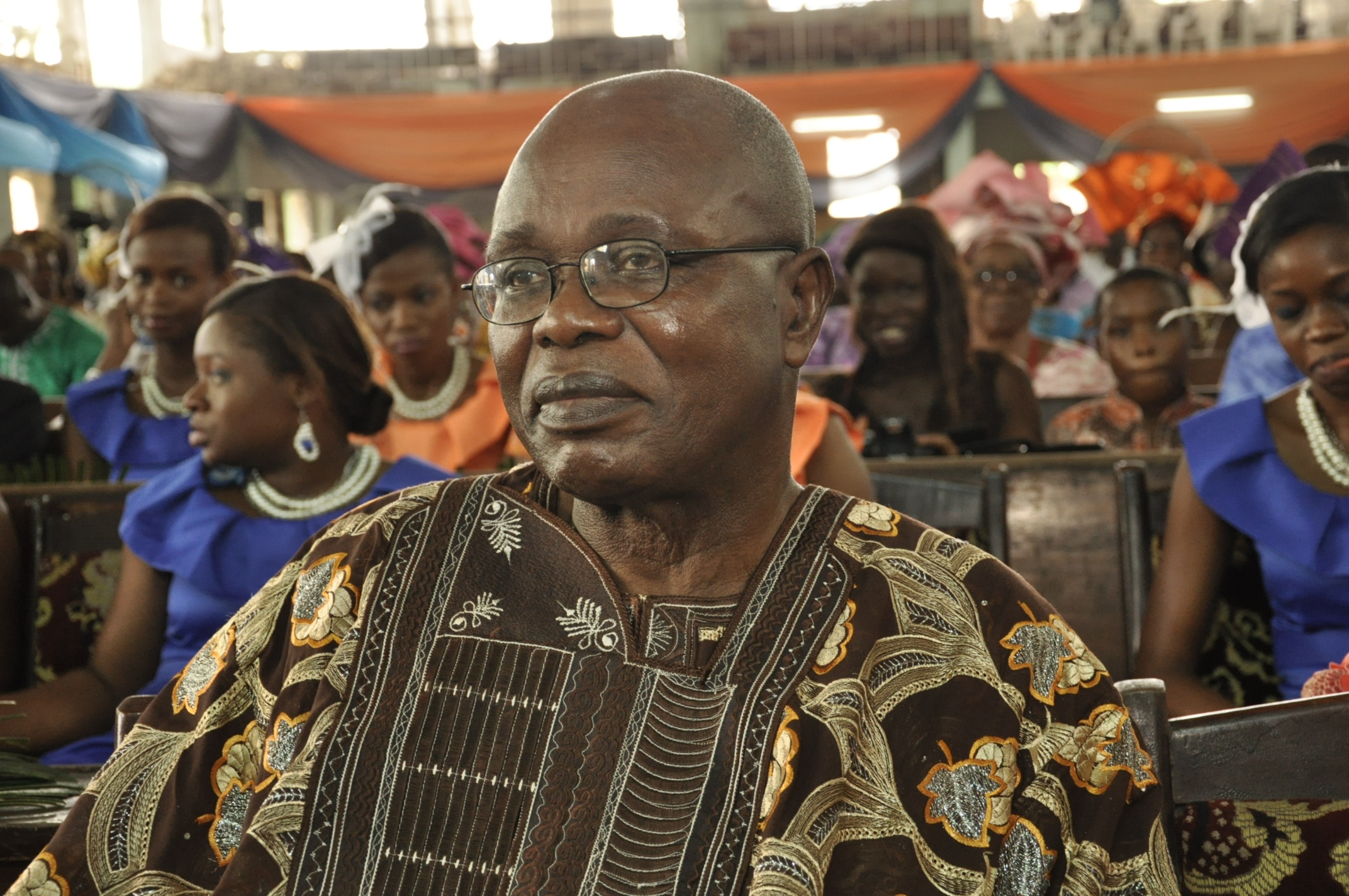 Professor Eghosa Osagie in traditional attire
